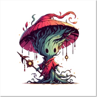 Kawaii Forest Tree Mage Wizard Spirit Posters and Art